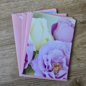 NEW❤️8 Quality Blank Cards. SPRING BLOOMS Cards w Matching Envelopes